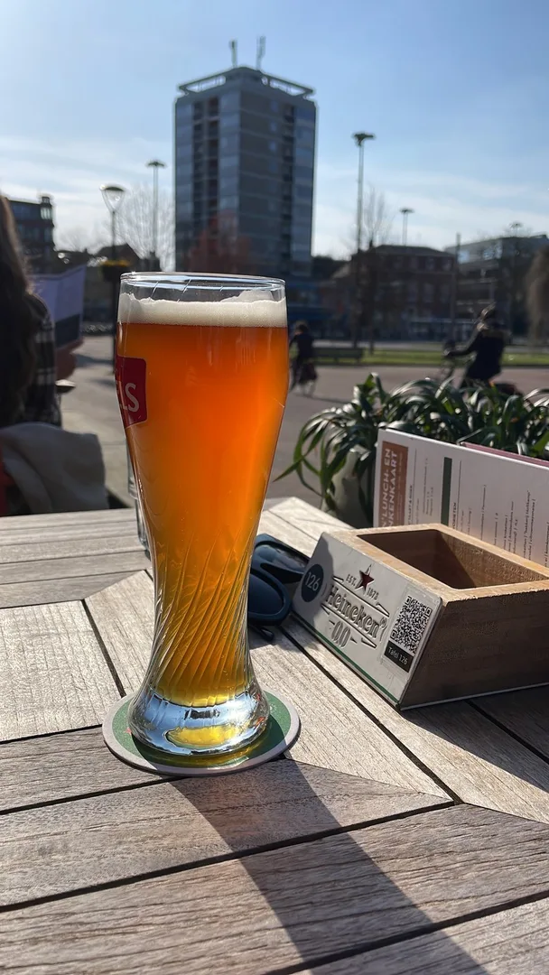 Witbier op het terras — voor